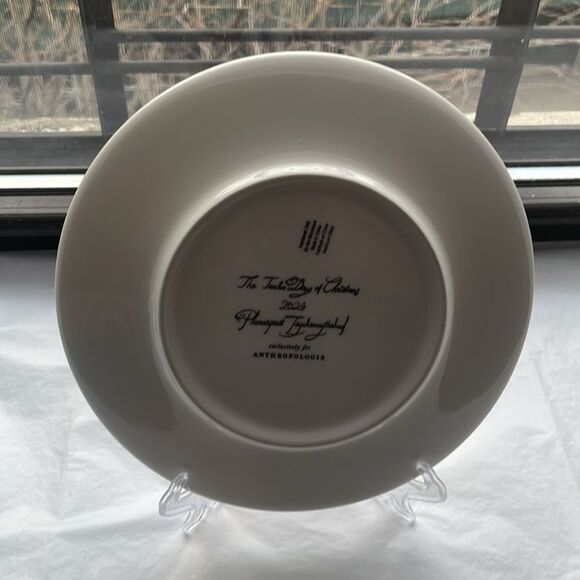 ❤️ Twelve Days of Christmas Dessert Plate - 2024 - Day 2 - Two Turtle Doves NWOT - Picture 4 of 4